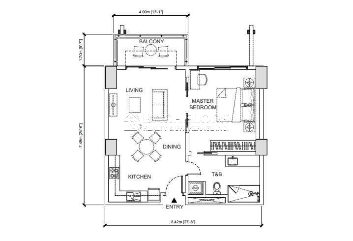 1 bedroom Aruga Mactan Resort and Residences