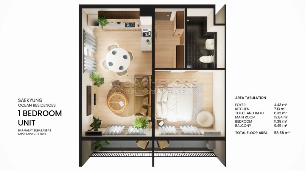 saekyung ocean residences 1 bedroom unit
