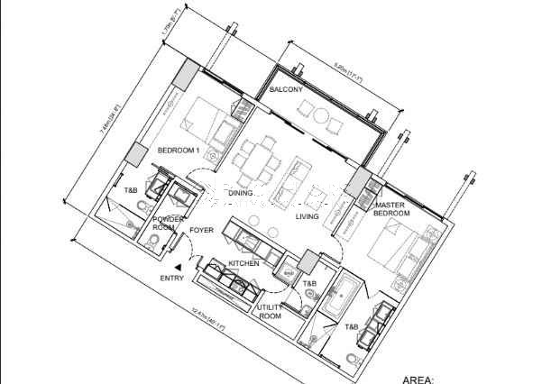 2 bedroom Aruga Mactan Resort and Residences