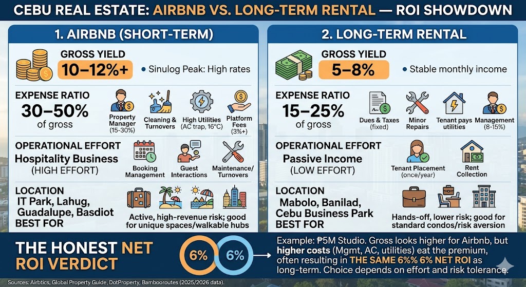 Airbnb vs. Long-Term Rental in Cebu